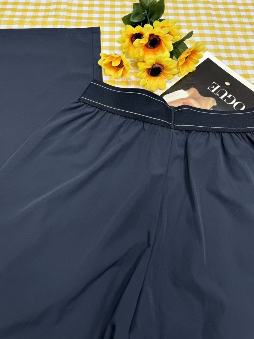 👜 NWT Alo Yoga Suit Up Trouser Navy ✨ Relaxed Wide Leg Pants Regular length - Picture 4 of 9